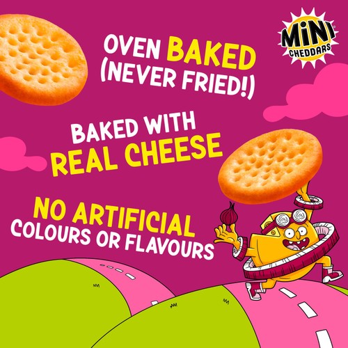 Jacob's Mini Cheddars Cheddar & Red Onion Baked Snacks Multipack