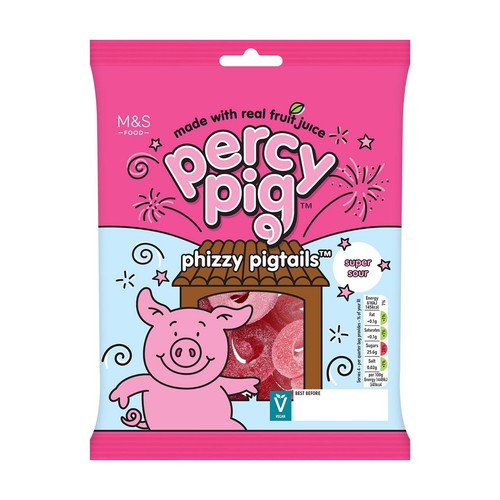 M&S Percy Pig Phizzy Pigtails