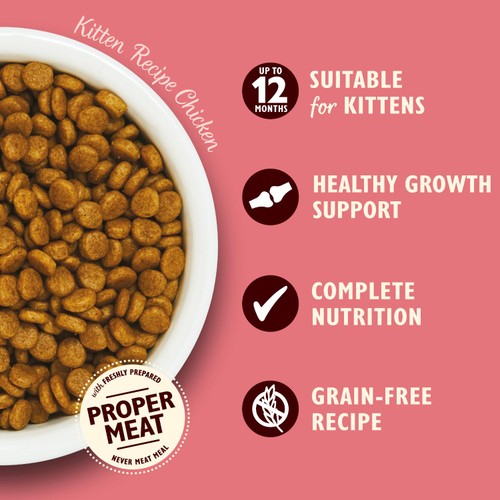 Lily's Kitchen Cat Chicken & White Fish Dry Kitten Food
