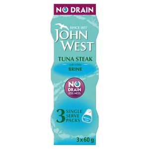 John West No Drain Tuna Steak In Spring Water