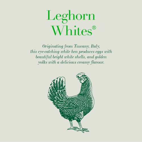 Clarence Court Leghorn Whites 6 Free Range Mixed Sized Eggs