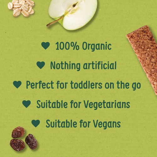 Organix Blackcurrant Soft Oaty Bars Toddler Snacks Multipack 12 months+