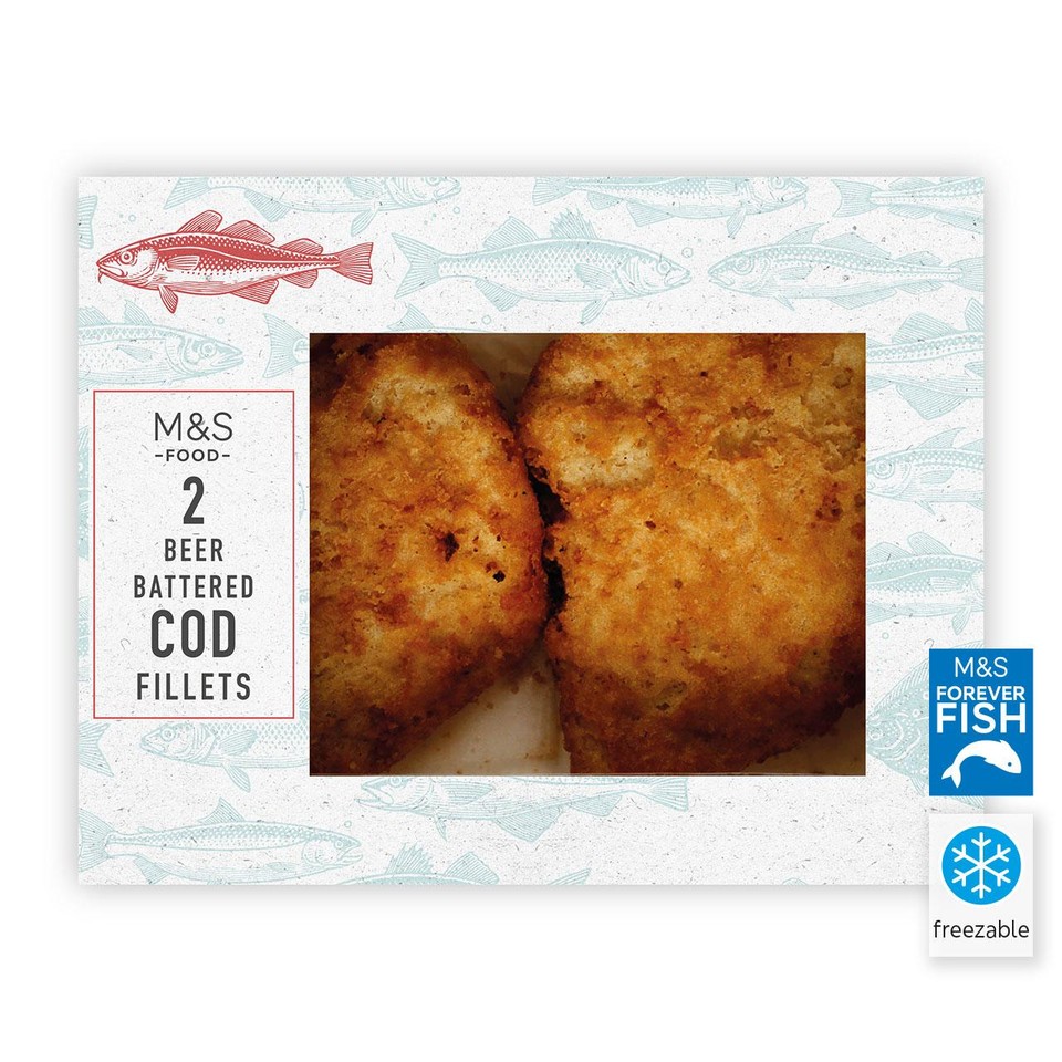 M&S Beer Battered Cod Fillets - Ocado