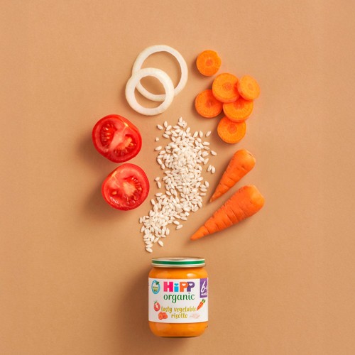 HiPP Organic Tasty Vegetable Risotto Baby Food Jar  6+months