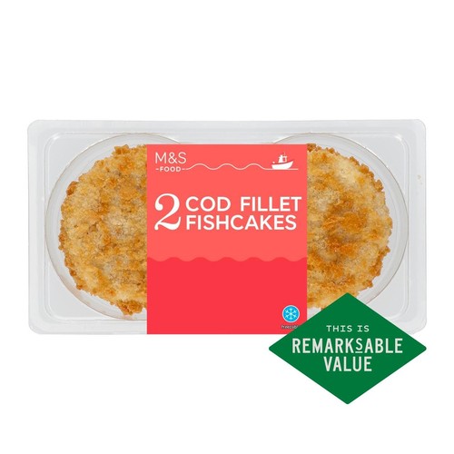 M&S 2 Cod Fillet Fishcakes