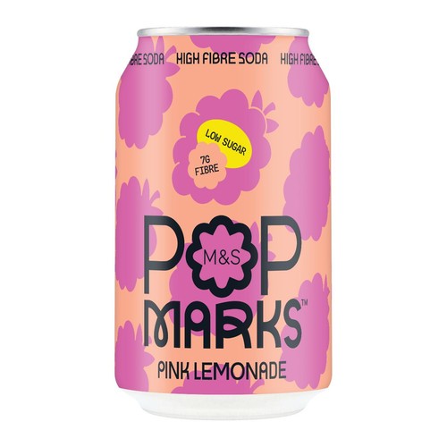 M&S Pop Marks Pink Lemonade Soda