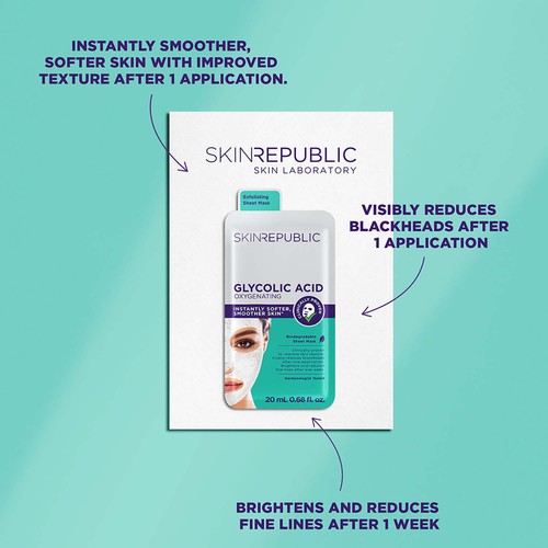 Skin Republic Biodegradable Glycolic Acid Oxygenating Face Mask