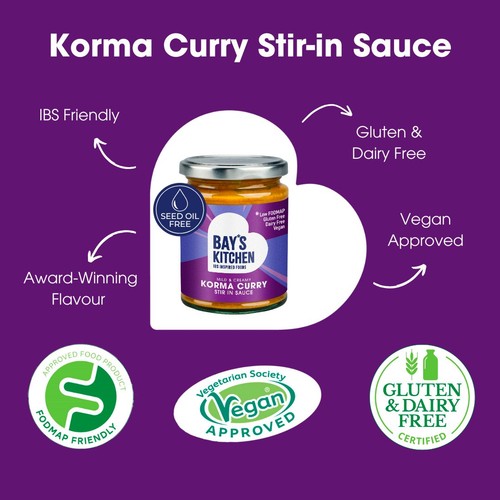 Bay's Kitchen  Korma Low Fodmap Stir-in Sauce