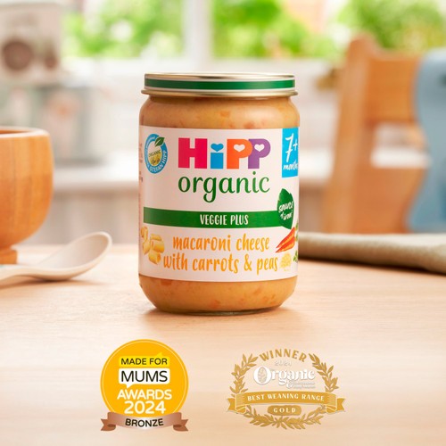 HiPP Organic Macaroni Cheese with Carrots & Peas Baby Food 7+ months