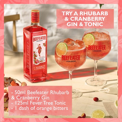 Beefeater Rhubarb & Cranberry Flavoured Pink Gin