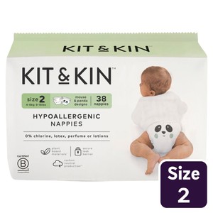 Kit & Kin Hypoallergenic Nappies Size 2 (4-8kg)
