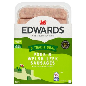 Edwards 6 Pork & Leek Sausages