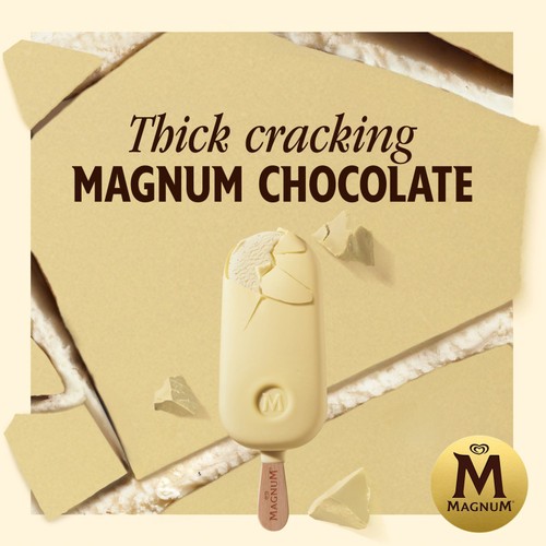 Magnum White Chocolate Ice Cream Sticks 