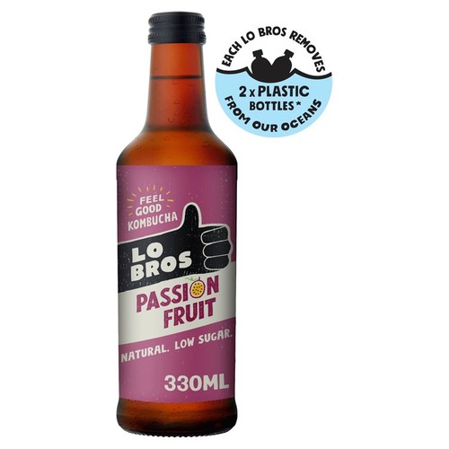 Lo Bros Kombucha Passionfruit Low Sugar