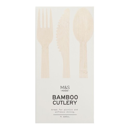 M&S Bamboo Cutlery Sets