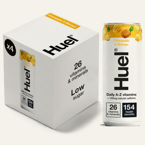 Huel Daily Vitamin Pineapple & Mango Sparkling Multivitamin Energy Drink