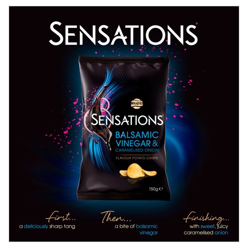 Sensations Balsamic Vinegar & Caramelised Onion Sharing Bag Crisps