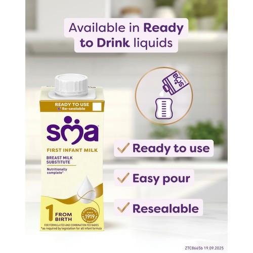 SMA Stage 1 First Infant Baby Milk Formula Powder from birth 1.2kg