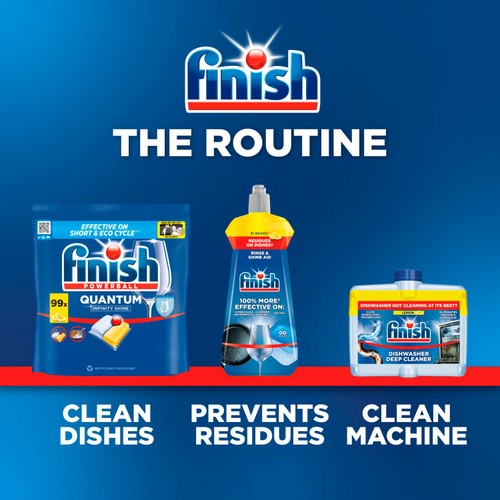 Finish Quantum All in One Dishwasher tablets Lemon