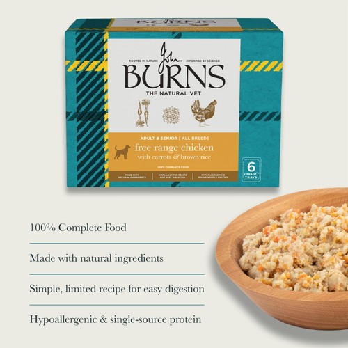 Burns Wet Food Free Range Chicken With Carrots & Brown Rice