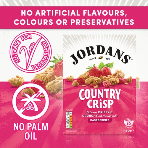 Jordans Country Crisp Raspberry Breakfast Cereal