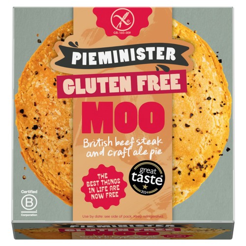 Pieminister Gluten Free Moo with British Beef Steak & Gluten Free Ale