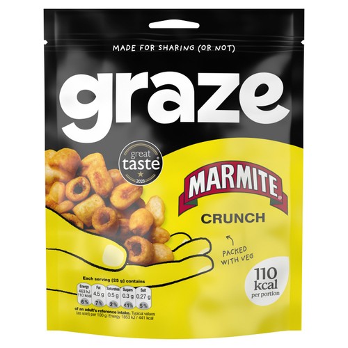 Graze Marmite Crunch Sharing Bag Snack