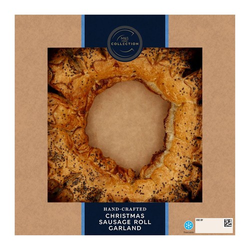 M&S Collection Christmas Sausage Rolls Garland