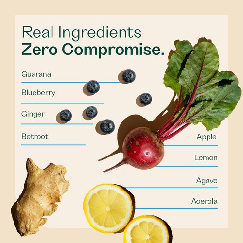 Rheal Superfoods Blueberry Beets Energy Shot
