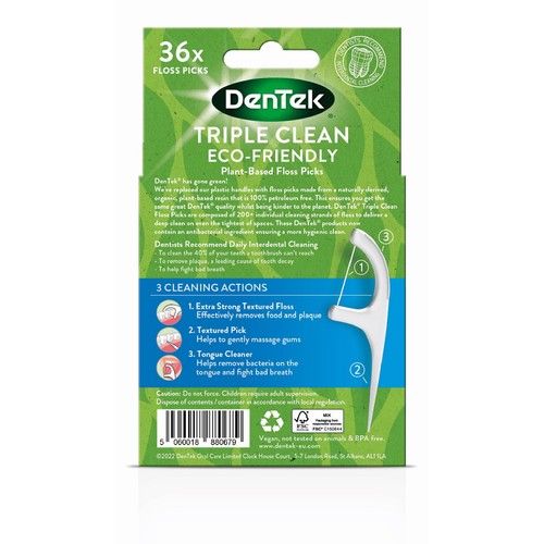 DenTek ECO Triple Clean Floss Picks