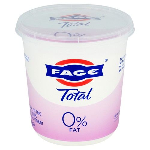 Fage Total 0% Fat Natural Fat Free Greek Recipe Strained Yoghurt