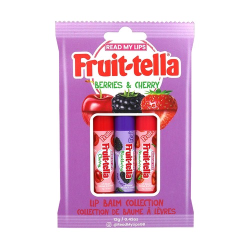 Read My Lips Fruit-tella Trio Berries & Cherry Lip Balms