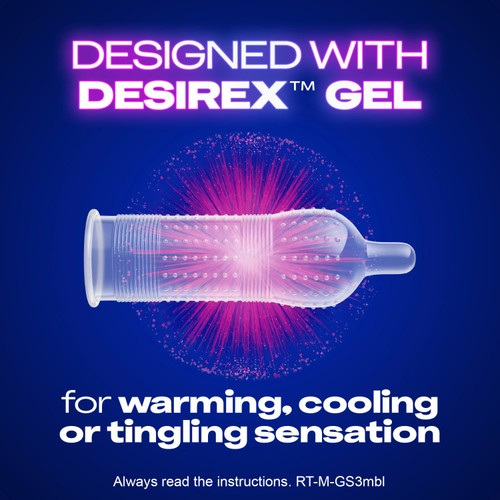 Durex Intense Condoms Ribbed & Dotted Regular Fit