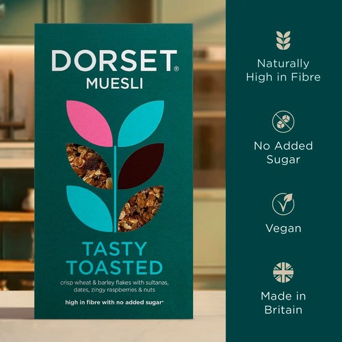 Dorset Cereals Tasty Toasted Spelt Muesli Breakfast Cereal