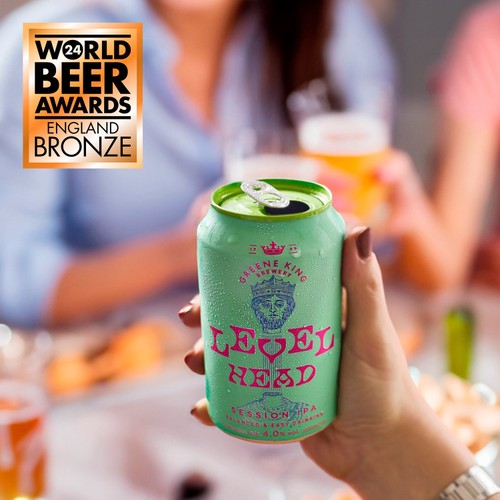 Greene King Level Head Session IPA Craft Beer Cans 4.0%