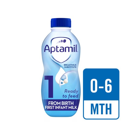Aptamil 1 First Infant Baby Milk Formula Liquid Ready to Feed from Birth