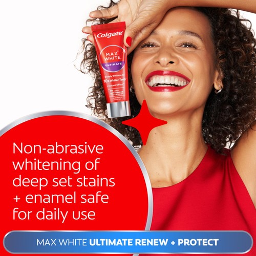 Colgate Max White Ultimate Renewal At Home Teeth Whitening Toothpaste