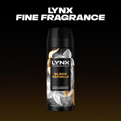 Lynx Fine Fragrance Collection Premium Deodorant Bodyspray Black Vanilla