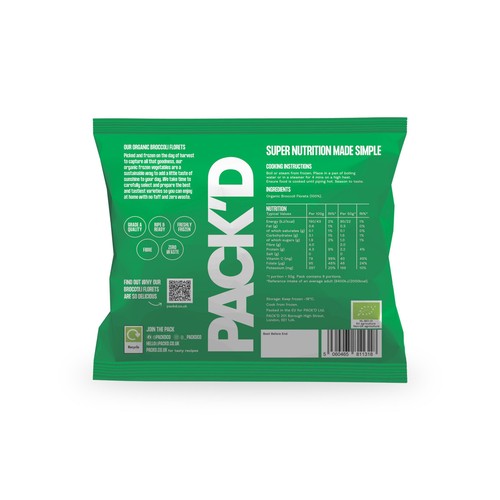 PACK'D Organic Broccoli Florets