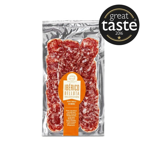  Brindisa Nitrate Free Spanish Salami Iberico Bellota Salchichon Slices