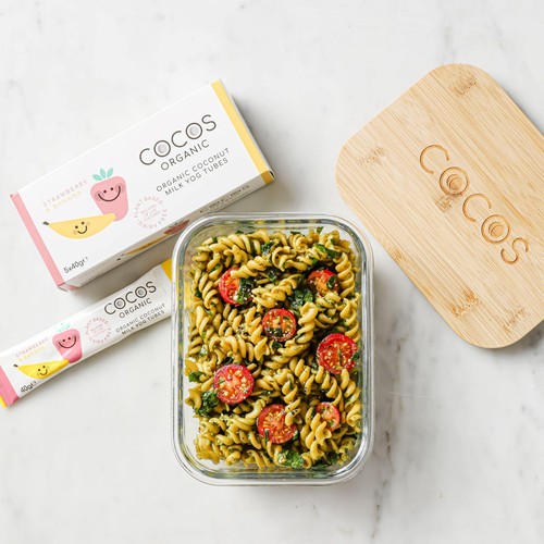 COCOS Organic Strawberry and Banana Coconut Yoghurt Tubes