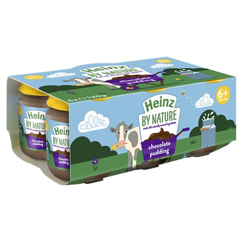 Heinz By Nature Chocolate Pudding Baby Food Jar 6+ Months
