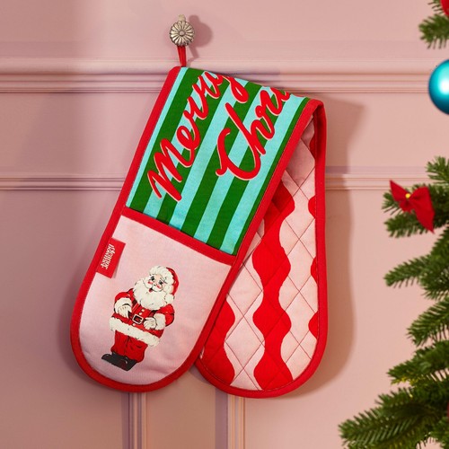 Eleanor Bowmer Santa Double Oven Glove