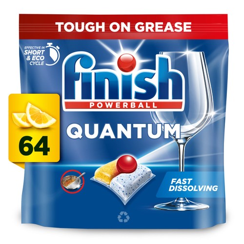 Finish Quantum All in One Dishwasher tablets Lemon