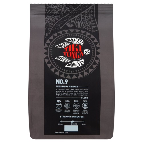 Tiki Tonga Blend No.9 Whole Coffee Beans, 227g Tiki Tonga Blend No.9 Whole Coffee Beans, 227g