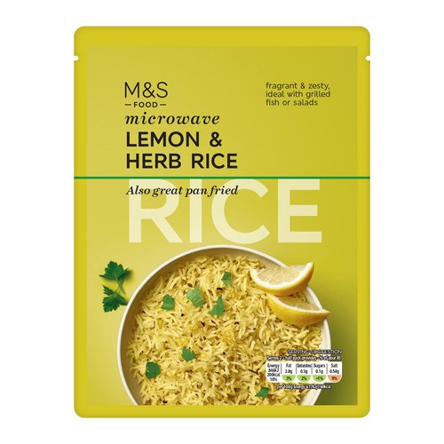M&S Lemon & Herb Microwave Rice