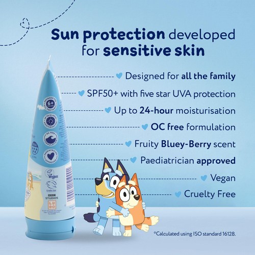 Childs Farm Bluey SPF50+ Sun Cream 