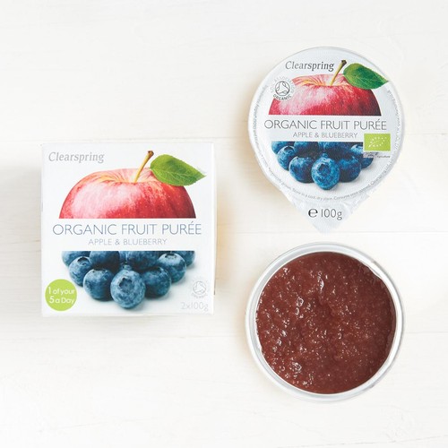 Clearspring Organic Apple & Blueberry Puree
