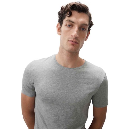 M&S Mens Autograph Supima Cotton Blend T-Shirt Vest, L, Grey Marl