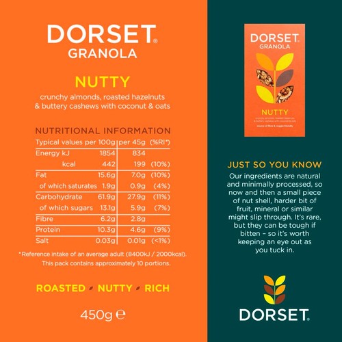 Dorset Cereals Nutty Granola Breakfast Cereal